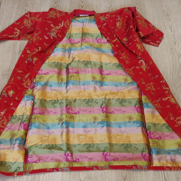 100% Heavy Silk Chinise Govn - Picture 4 of 10